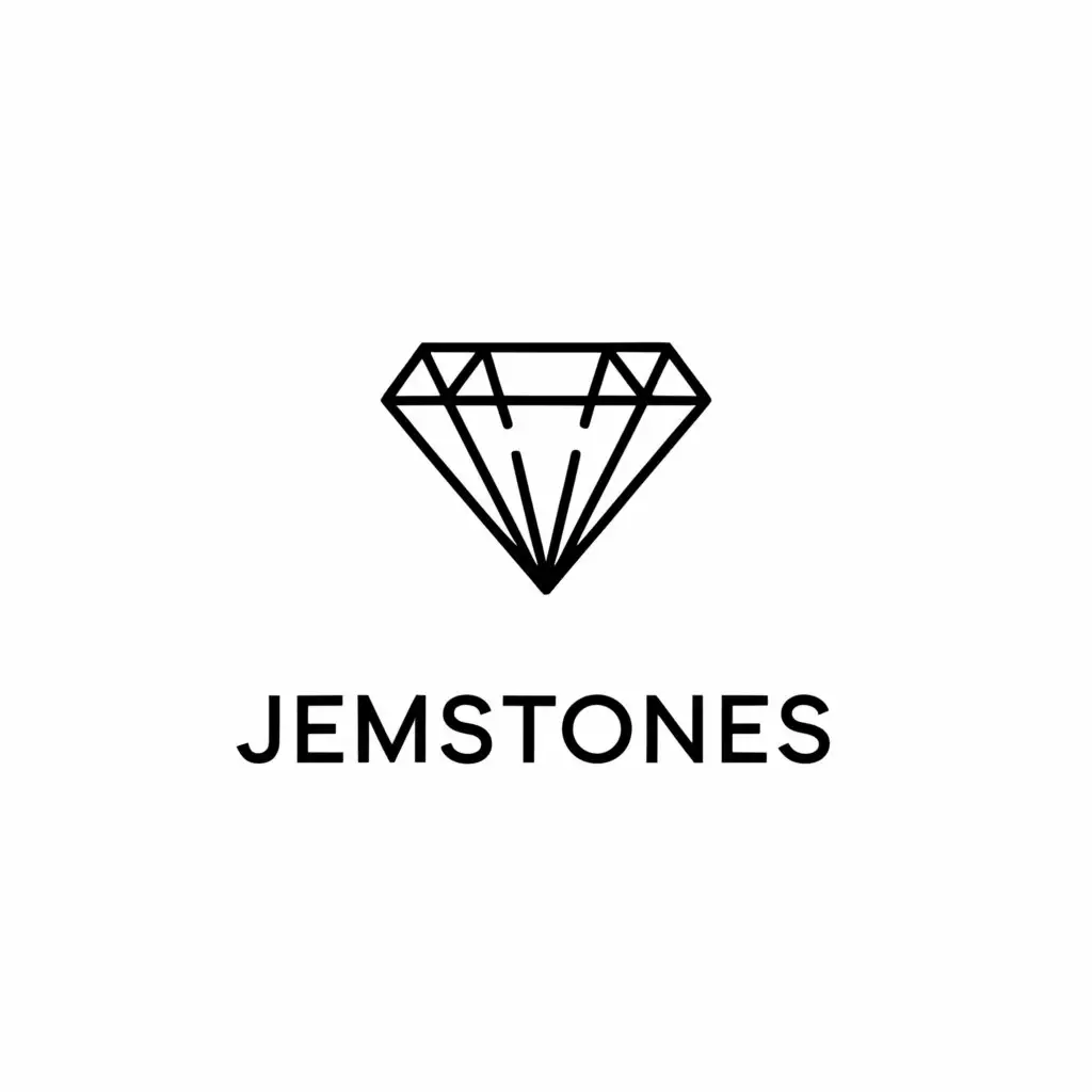 a logo design,with the text "Jemstones", main symbol:a diamond,Moderate,be used in Retail industry,clear background
