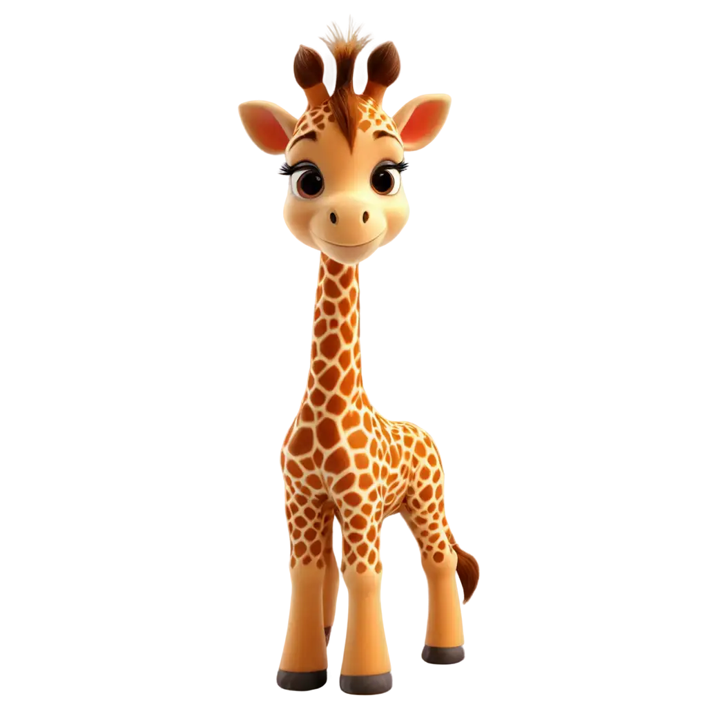 Adorable-Giraffe-PNG-Captivating-Illustration-of-a-Cute-Giraffe-in-HighQuality-PNG-Format