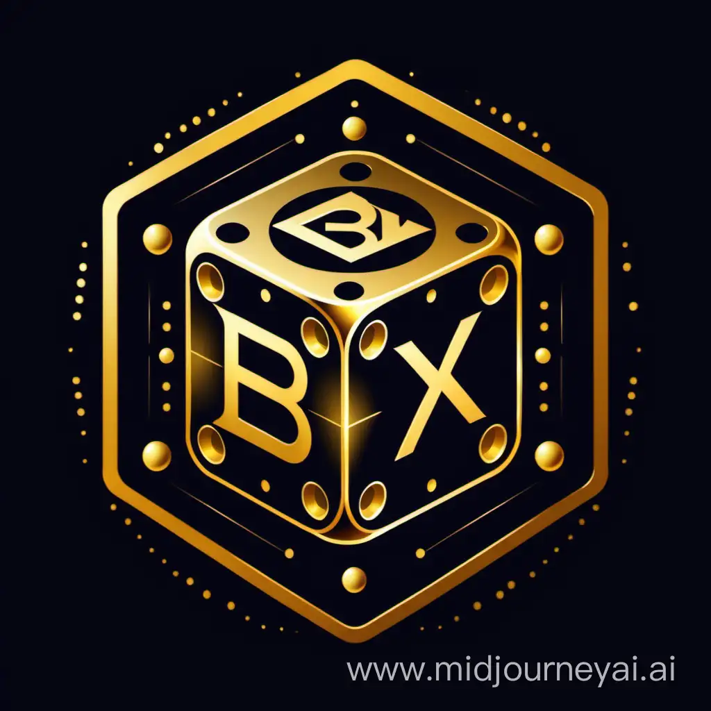 "BBX" logo in the form of a dice.
Testnet Participant" surrounding the emblem
Dark and golden in color.