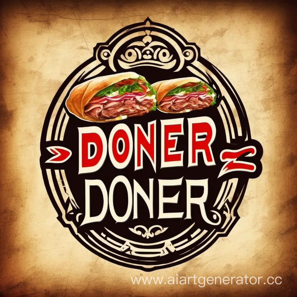make a sign for the doner "TASTE" in Russian