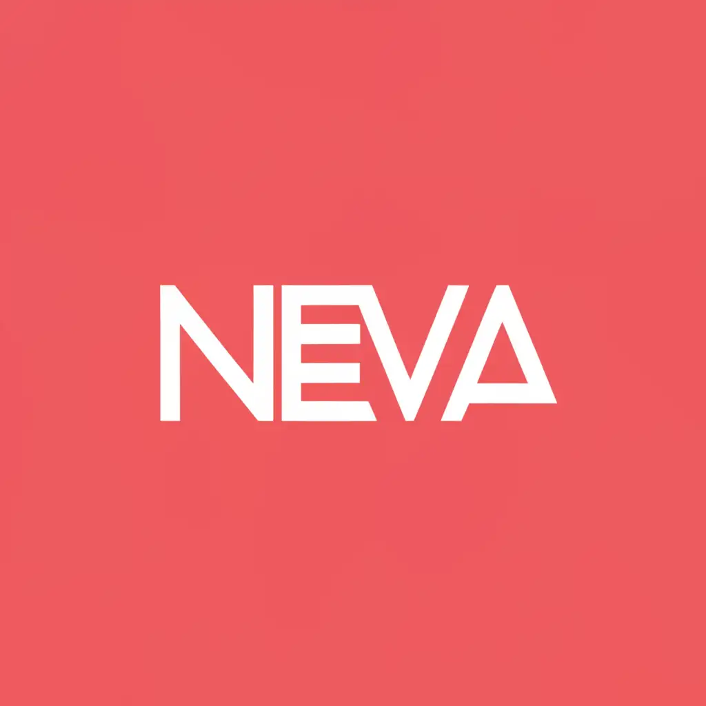a logo design,with the text "NEVA", main symbol:brand name,Minimalistic,clear background