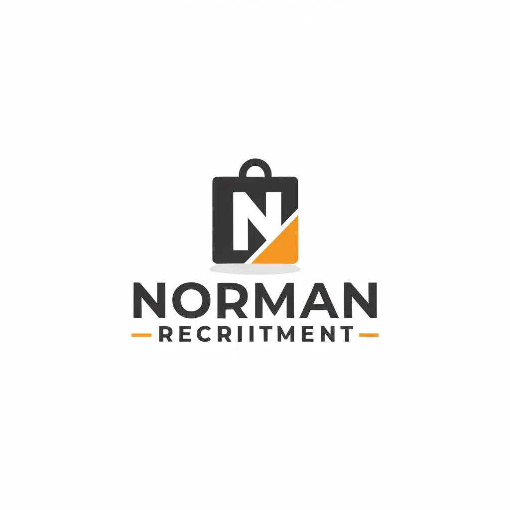 a logo design,with the text "Norman Recruitment", main symbol:Job,Moderate,clear background