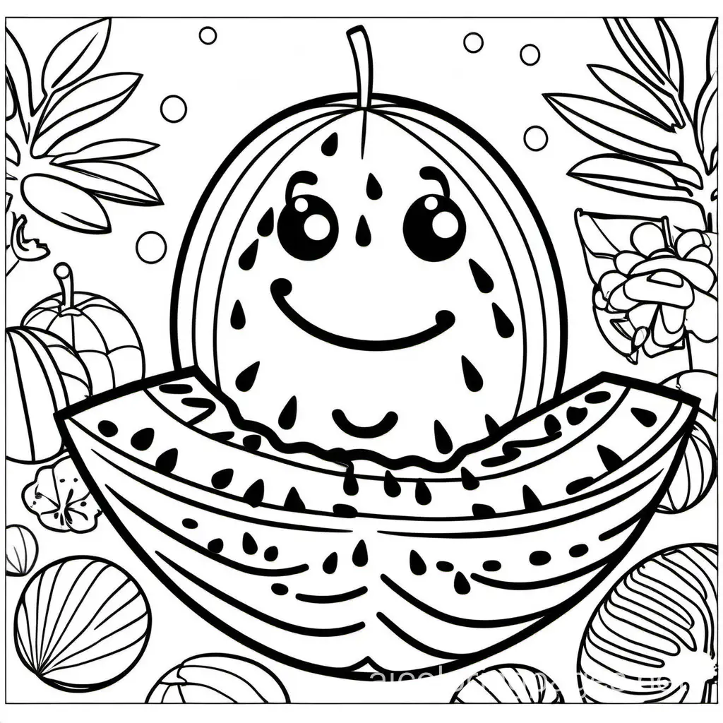 Watermelon-Themed-Cocomelon-Coloring-Page-for-Kids