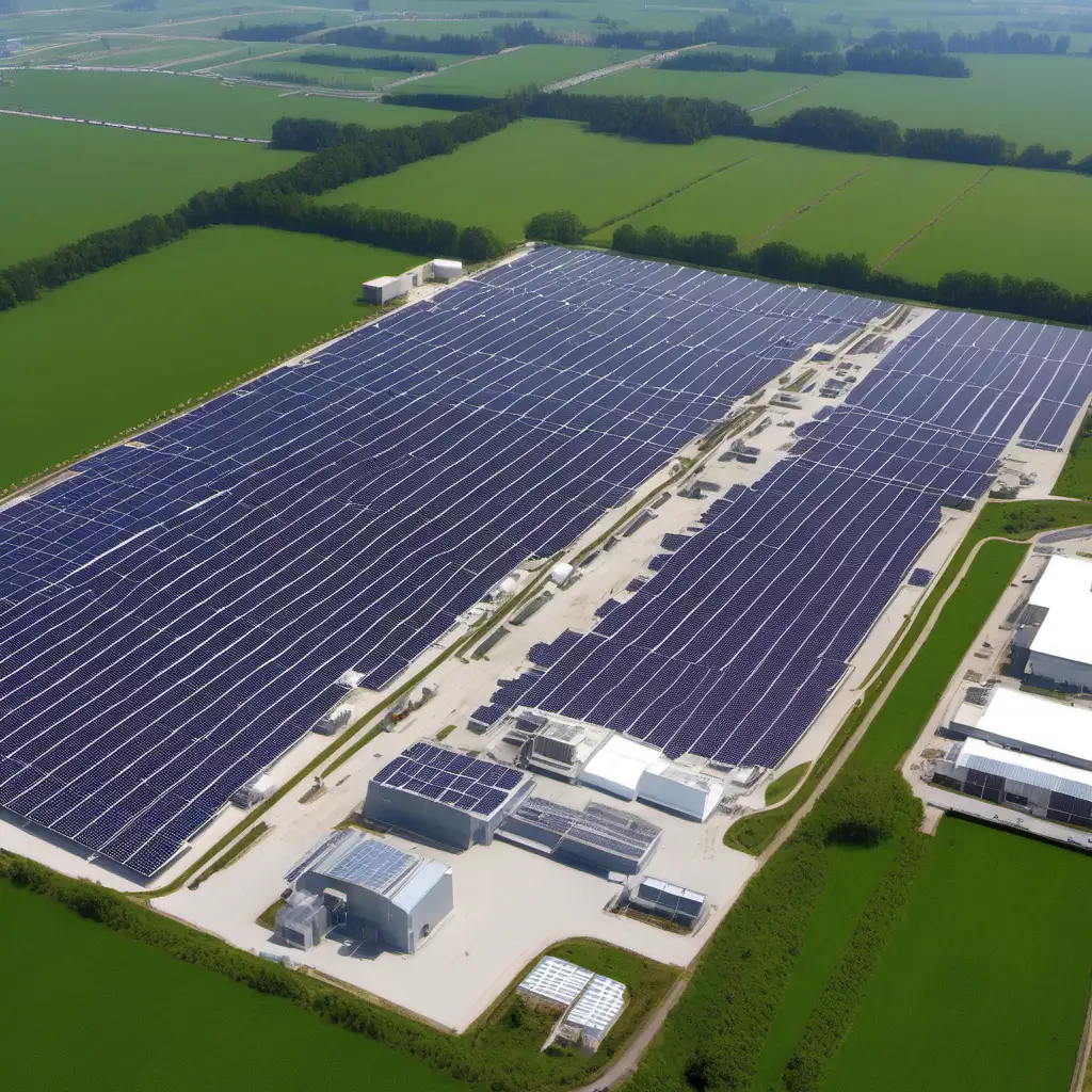 show a manufacturing-site of photovoltaics

