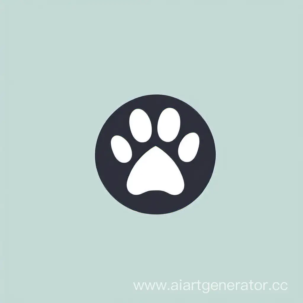 придумай простой минималистичный логотип к грумин-салону для собак (там должны находиться ножницы и лапы) 