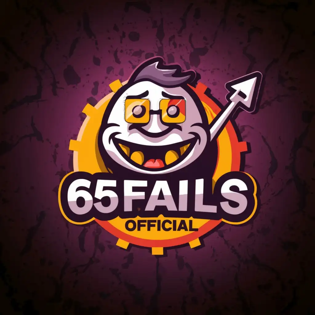 a logo design, with the text '69failsofficial', main symbol:meme, Moderate, to be used in Entertainment industry, clear background