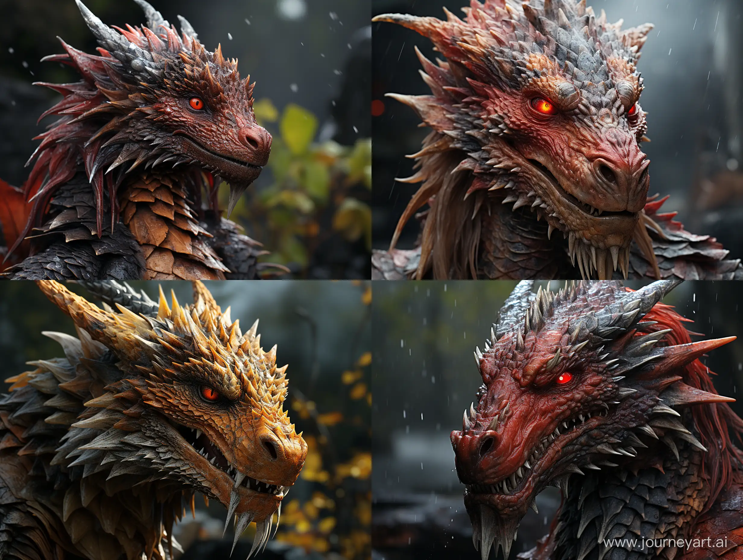 realistic portrait photo of real life dragon Z --ar 4:3 --s 600