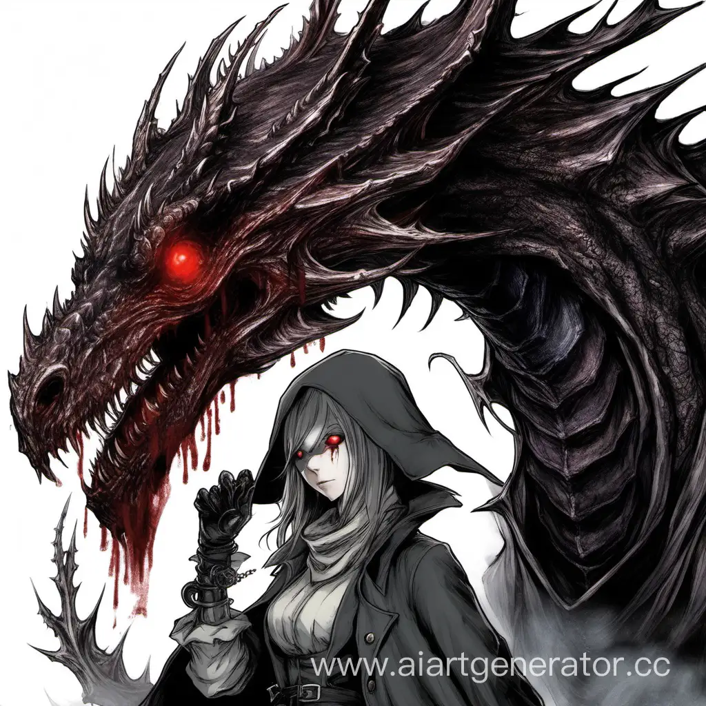 Intrepid-Warrior-in-Bloodborne-Universe-with-Four-Fiery-Red-Eyes-and-a-Fearsome-Dragon-Companion