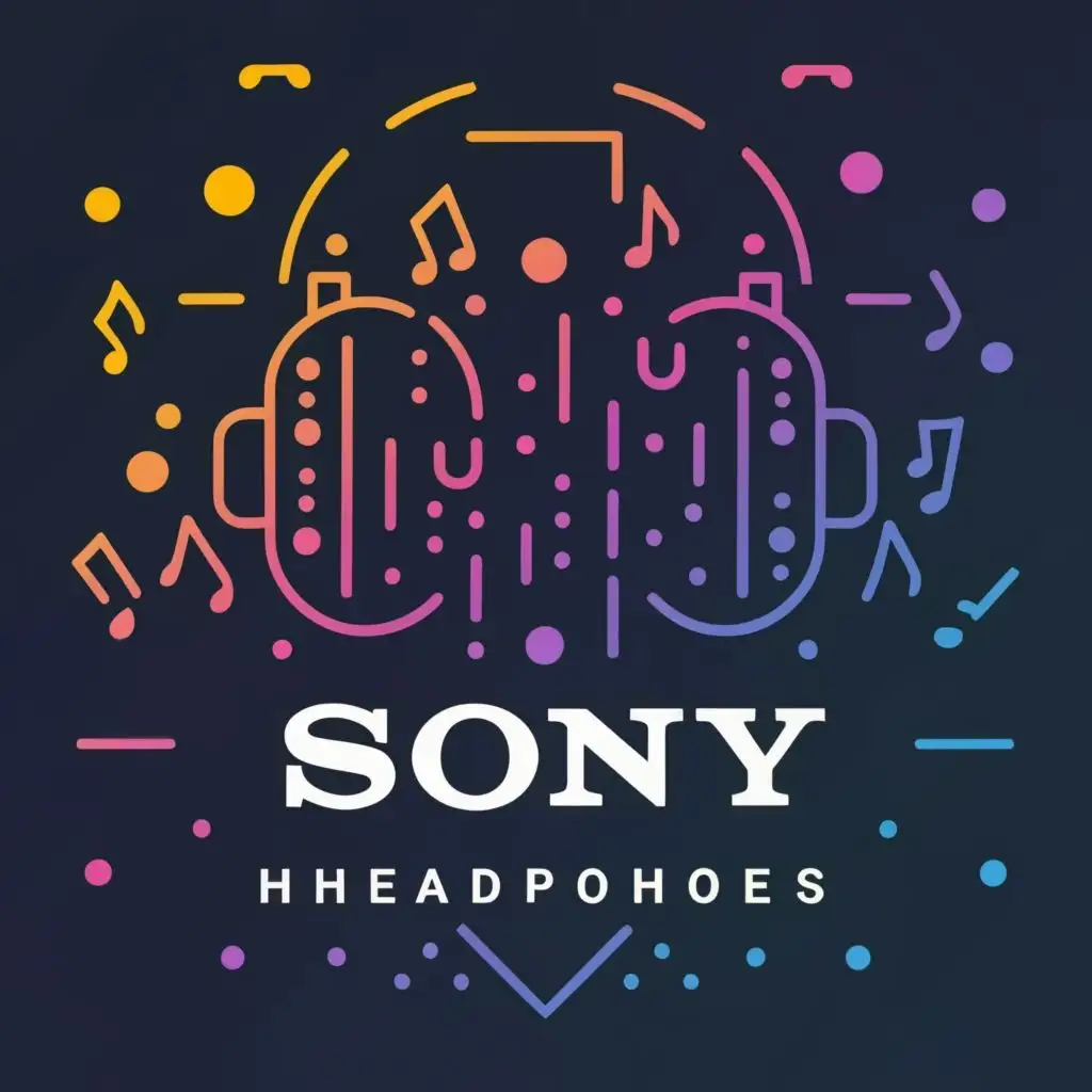 logo, Modern Music, with the text "Sony Headphones", typography, be used in Technology industry. Please type correcly "Sony Headphones"