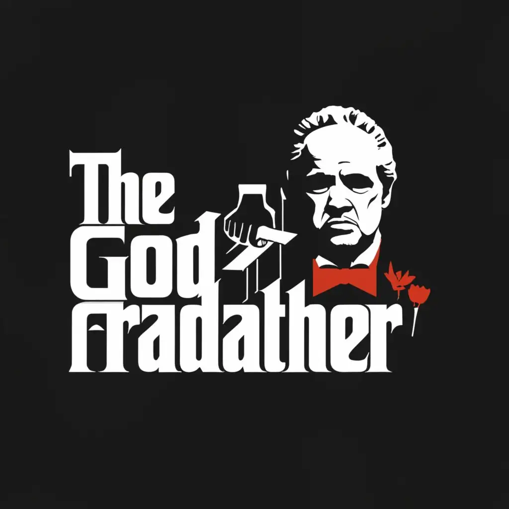 a logo design, with the text 'The God Fraudder', main symbol: 'the god father' movie logo but instead of saying 'the god father' it will say exactly 'The God Fraudder', Moderate, be used in Entertainment industry, clear background