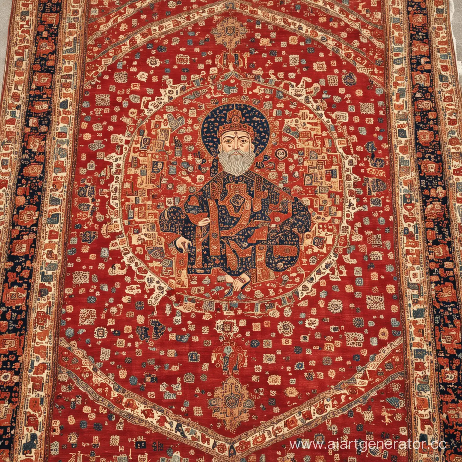 Mystical-Deity-of-Vibrant-Carpets-An-Enigmatic-Figure-in-a-World-of-Woven-Wonders