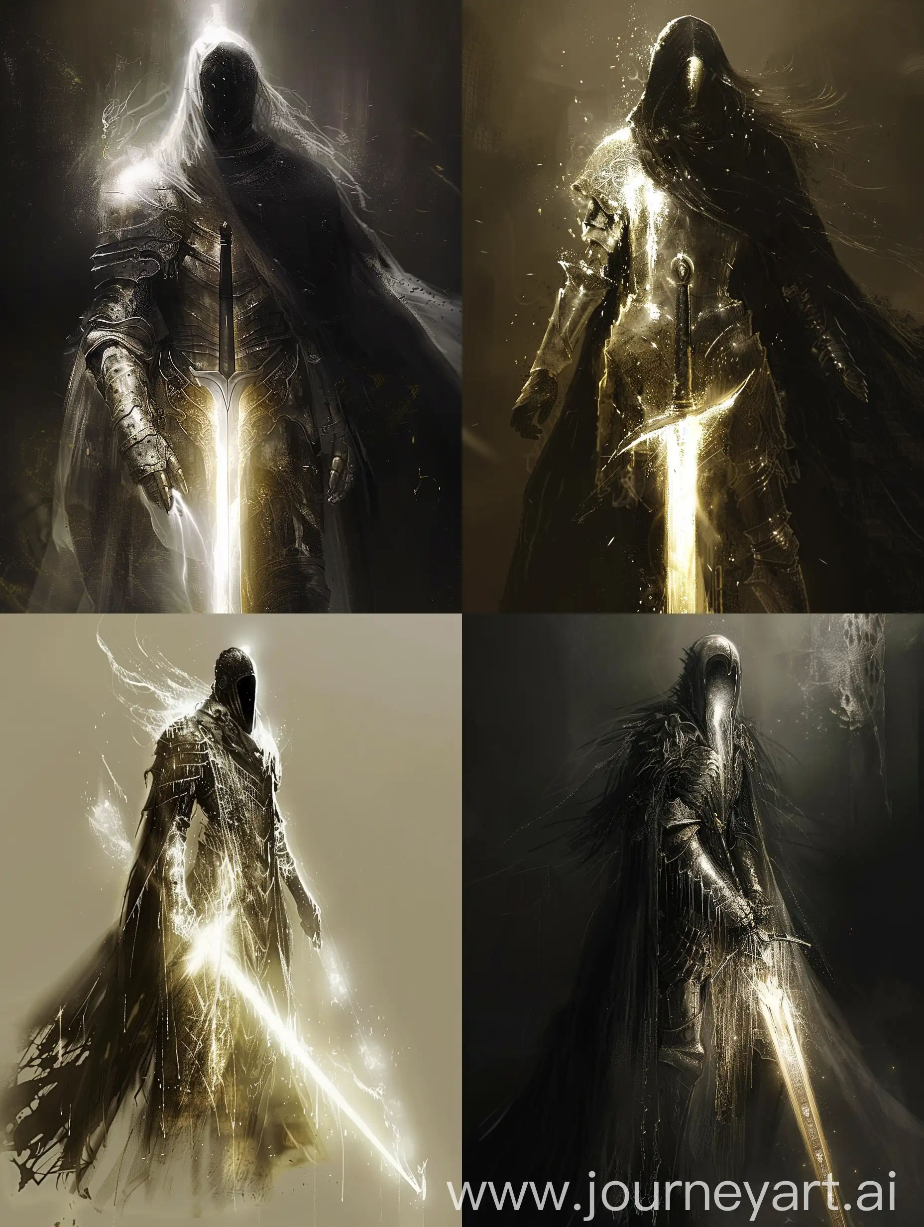 Enigmatic-Pure-Light-Humanoid-with-Knights-Sword-in-Dark-Fantasy-Setting
