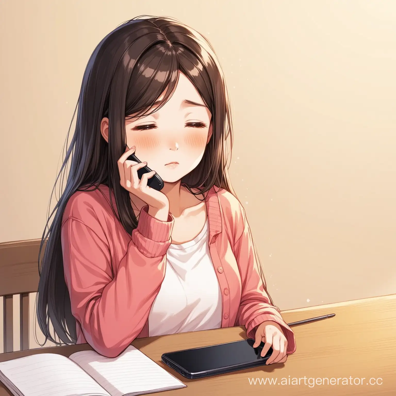 One day one girl received a  phone message from the other girl's mother, begging her to contact her teenager daughter because she wrote that her daughter had a very big health issue and needed her. 