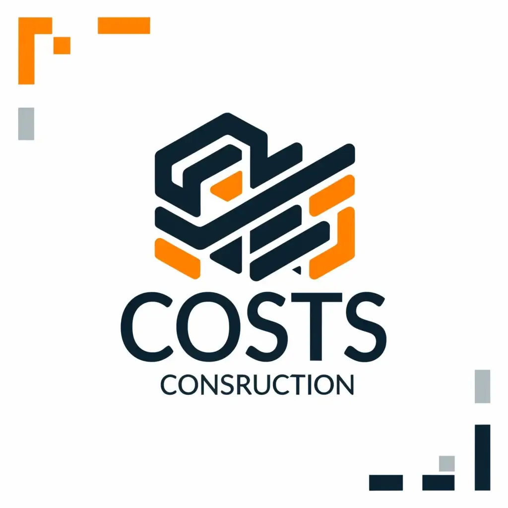 a logo design,with the text "Costs Construction", main symbol:CC,Minimalistic,be used in Construction industry,clear background