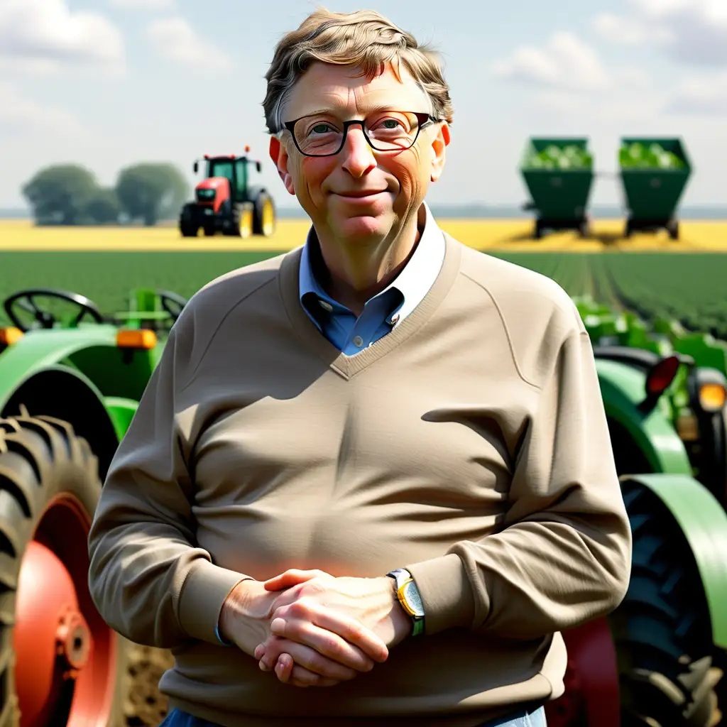 show bill gates trying to stop farming