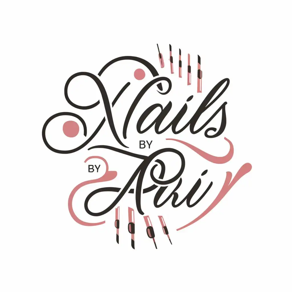 a logo design,with the text "Nails By Ari", main symbol:Nails,Moderate,be used in Beauty Spa industry,clear background