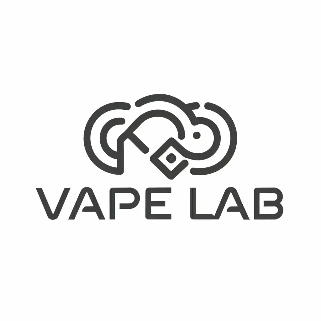 a logo design,with the text "VapeLab", main symbol:Smoke, Steam,Умеренный,be used in Развлечения industry,clear background