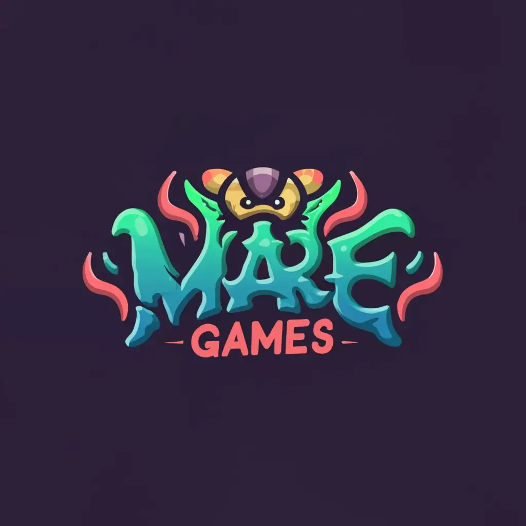 a logo design,with the text "Mare Games", main symbol:a sea monster,Moderate,be used in Entertainment industry,clear background