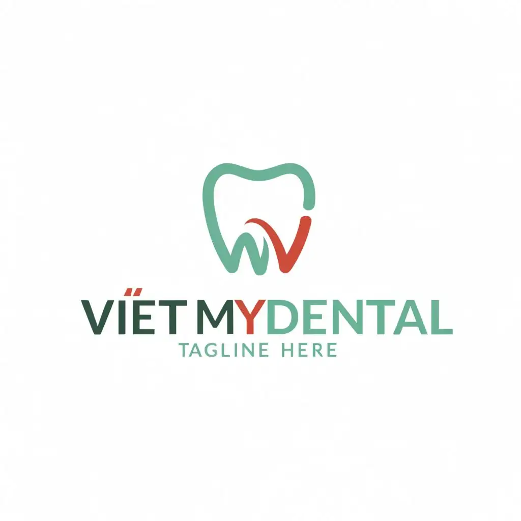 a logo design,with the text "Viet My Dental", main symbol:dental, clinic, medical,,Moderate,clear background