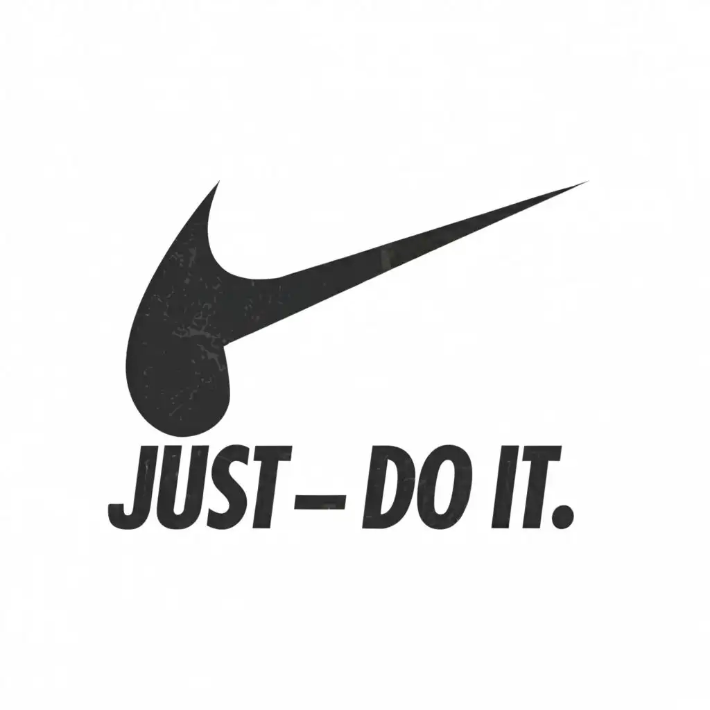 a logo design,with the text "Nike- “just do it", main symbol:check,complex,be used in Sports Fitness industry,clear background