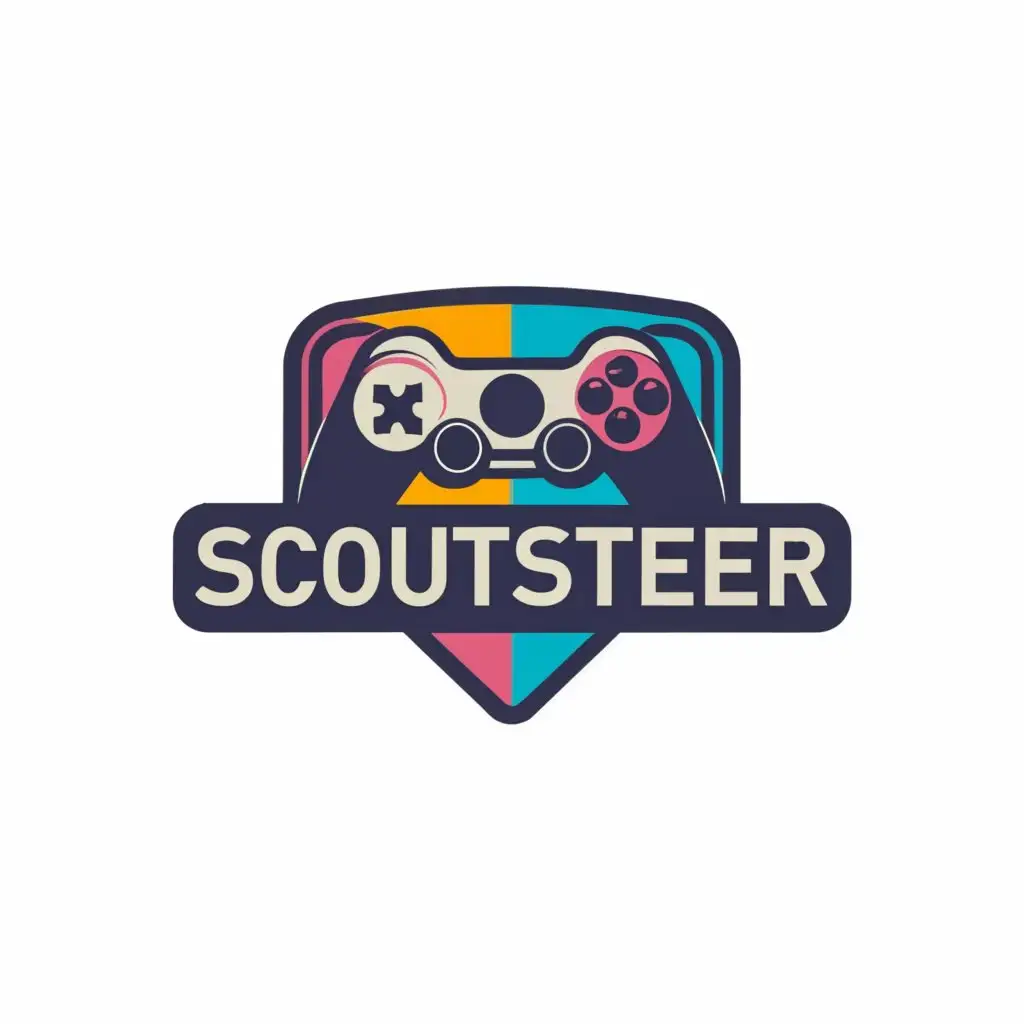 a logo design,with the text 'Scoutster', main symbol:gaming controller,Moderate,clear background