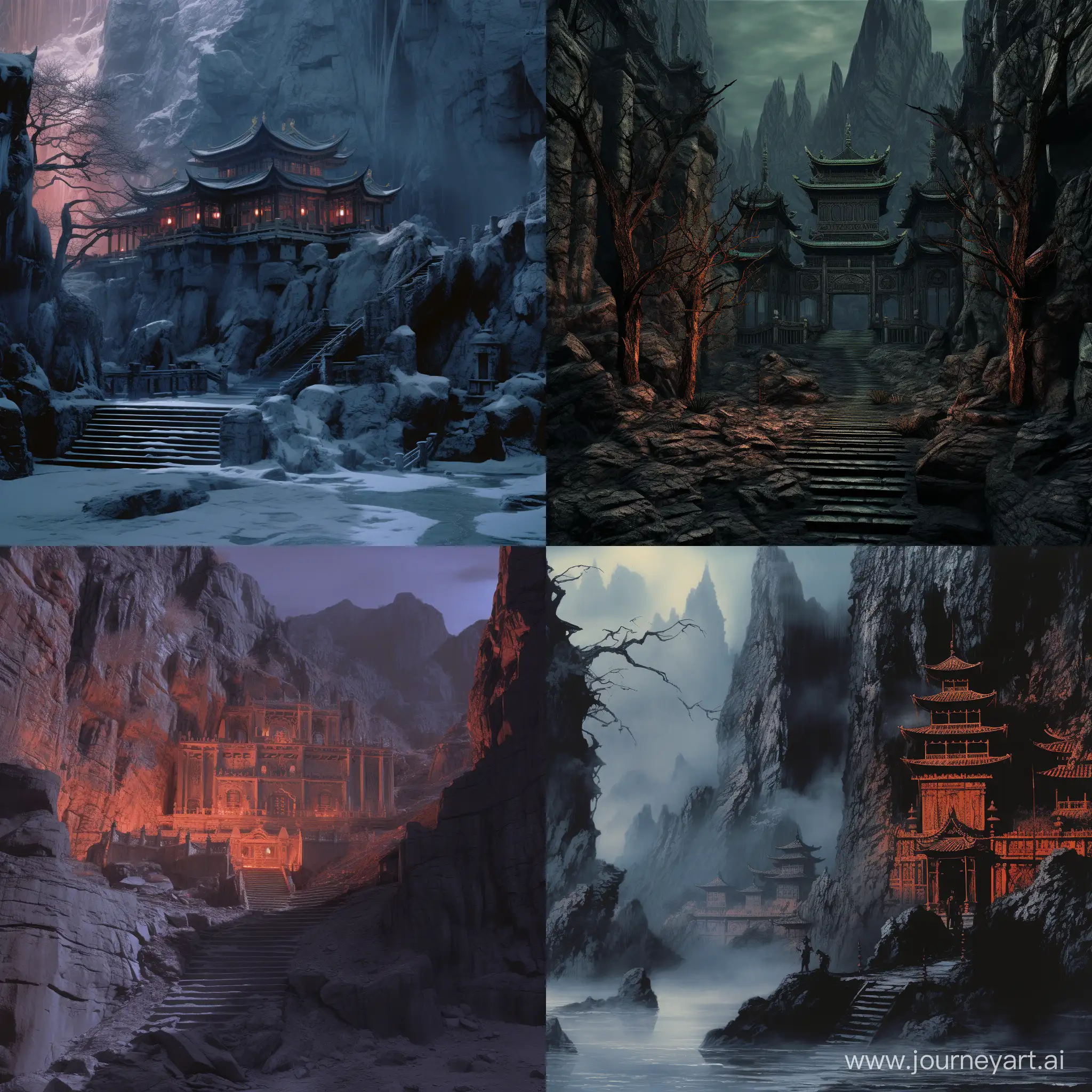 Dark-Fantasy-Temple-in-the-Mountains-of-Howling-Winds-ARX-Fatalis-Location