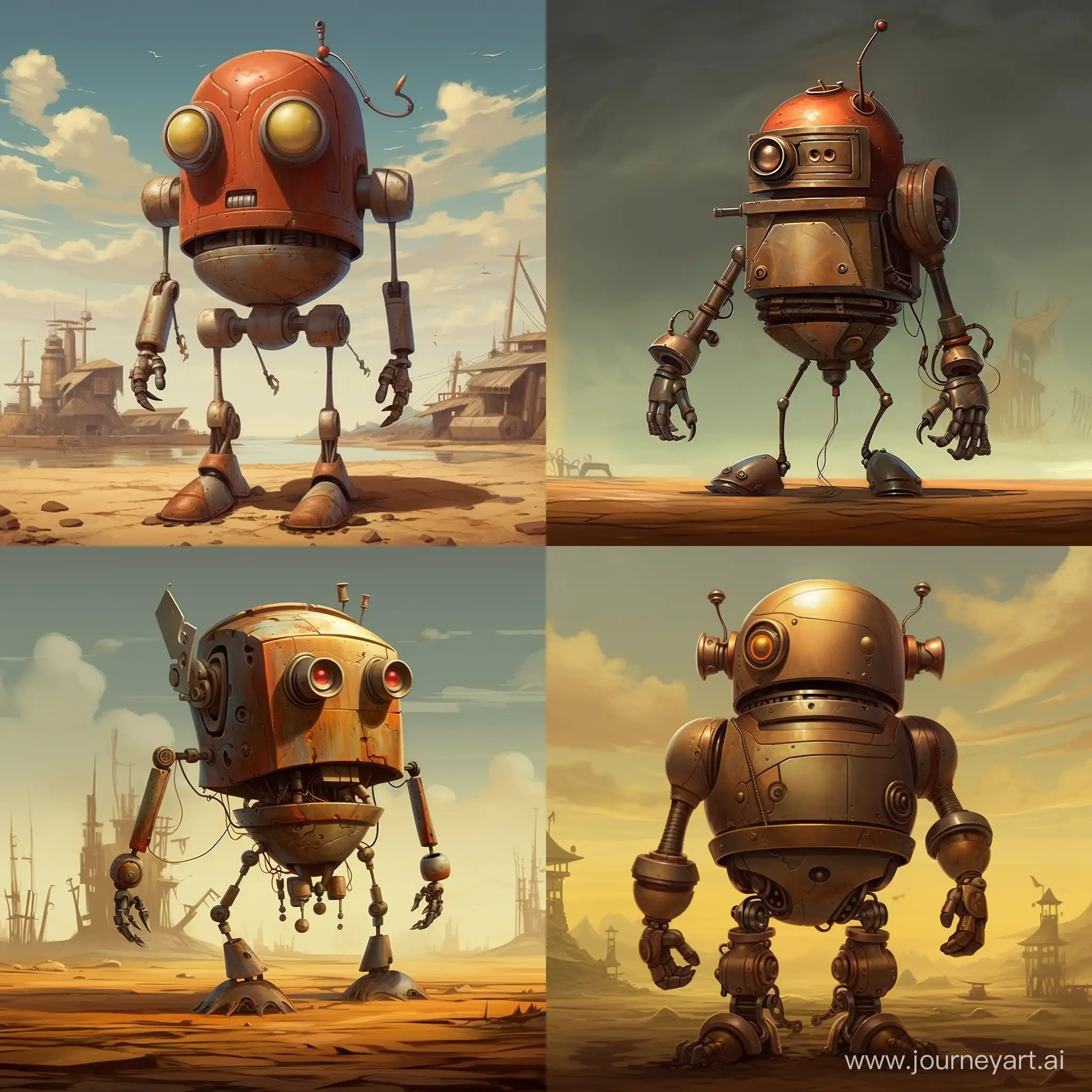 Whimsical-Robot-Delights-Playful-Android-in-the-Style-of-Brian-Despain