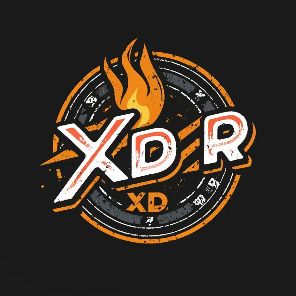 logo, BBQ, with the text "XDR", typography, be used in Restaurant industry