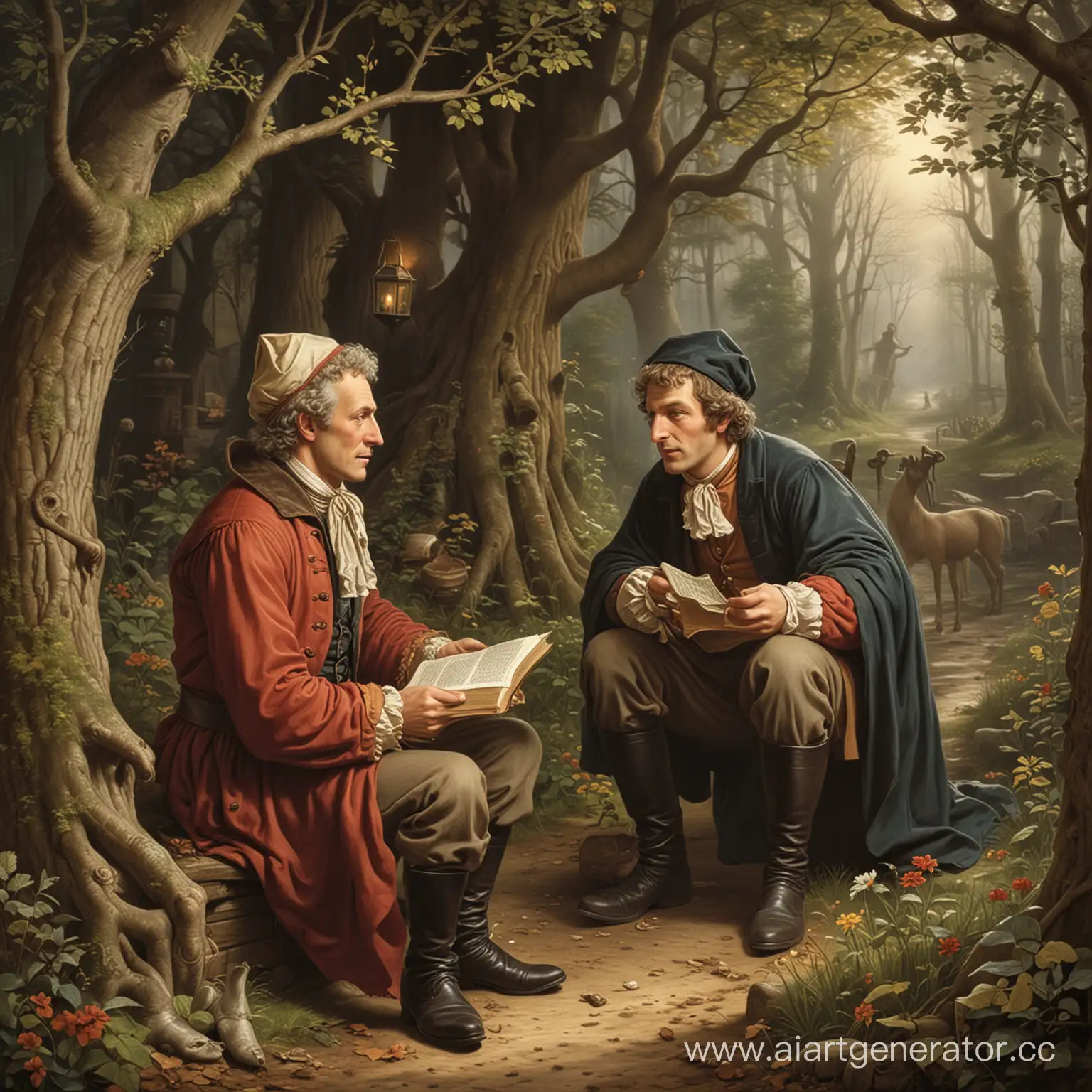 Братья Гримм начали собирать народные сказки и песни в 1805 году.
