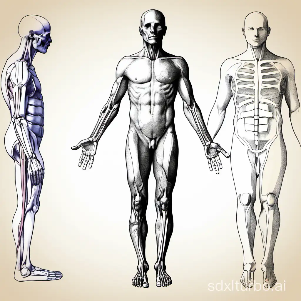 Annotated-Sketch-of-Human-Body-Parts-for-Medical-Study