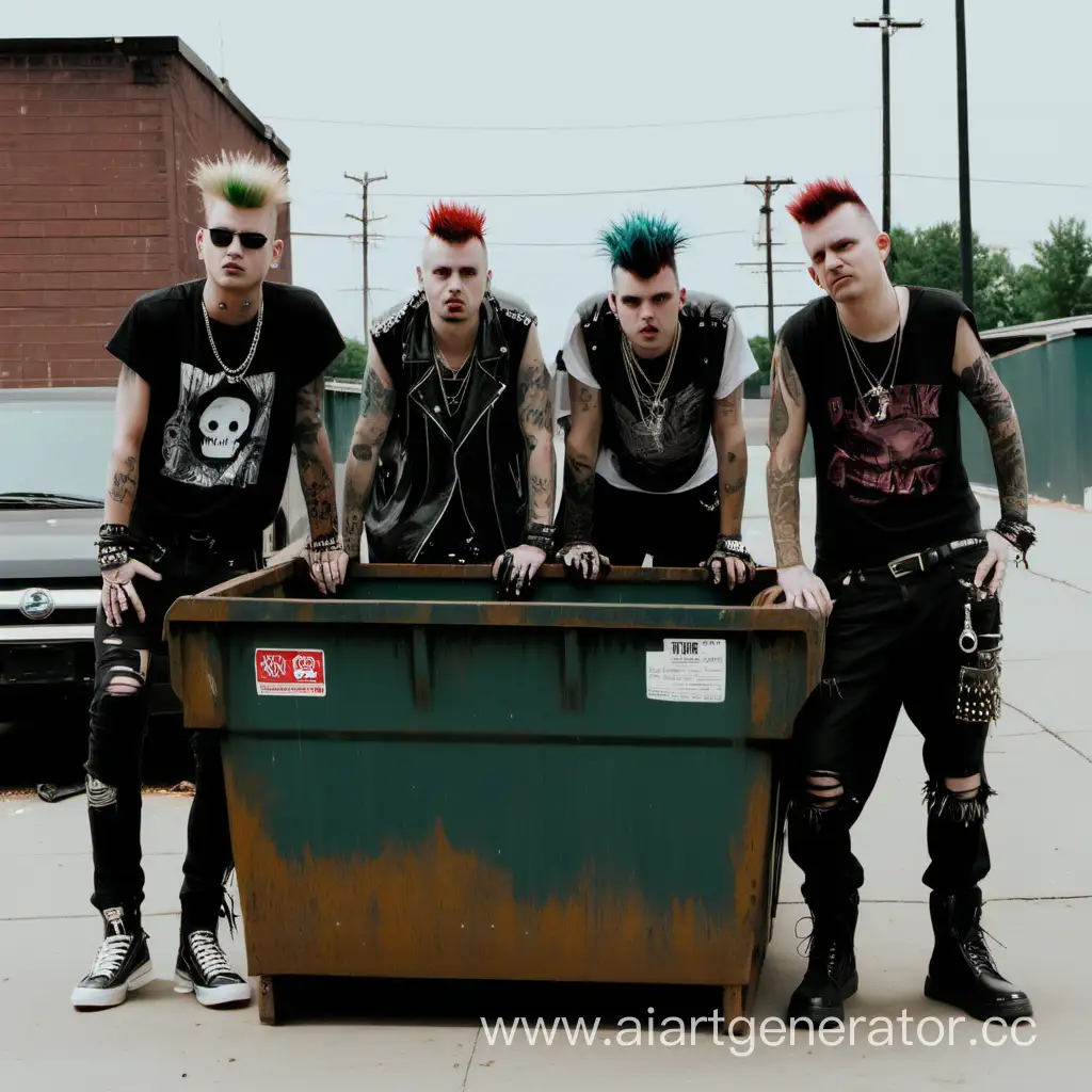 Urban-Rebellion-Four-Punk-Guys-Embracing-the-Grunge-Aesthetic