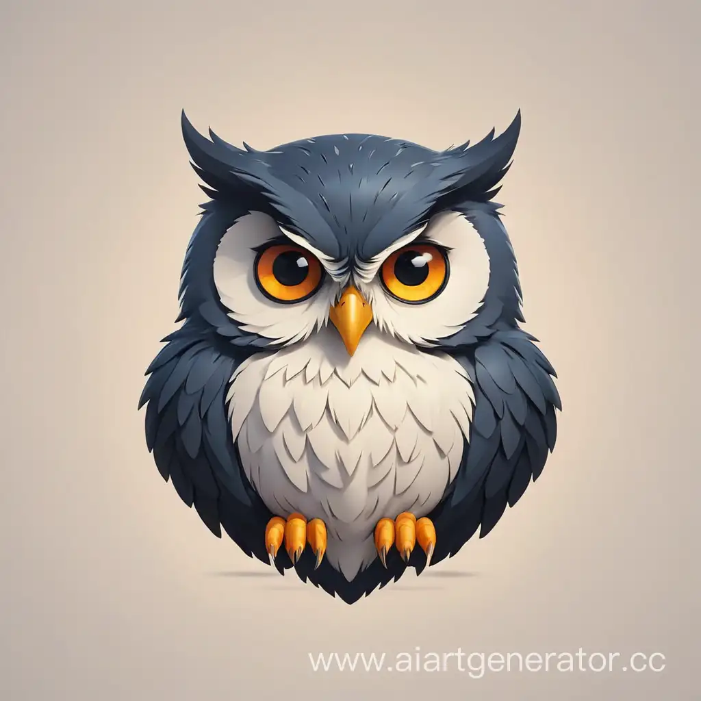 minimalistic owl logo