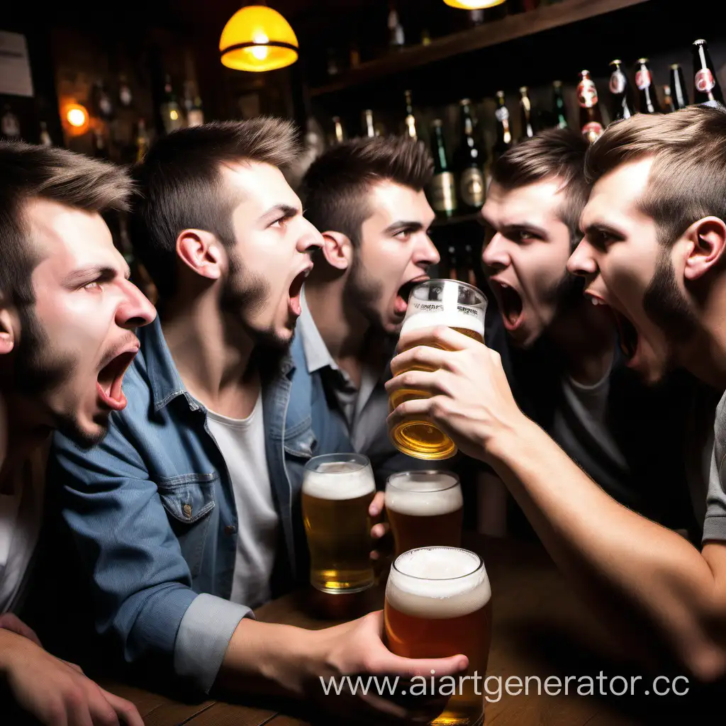Vibrant-Nightlife-Energetic-Young-Professionals-Enjoying-the-Beer-Bar-Atmosphere
