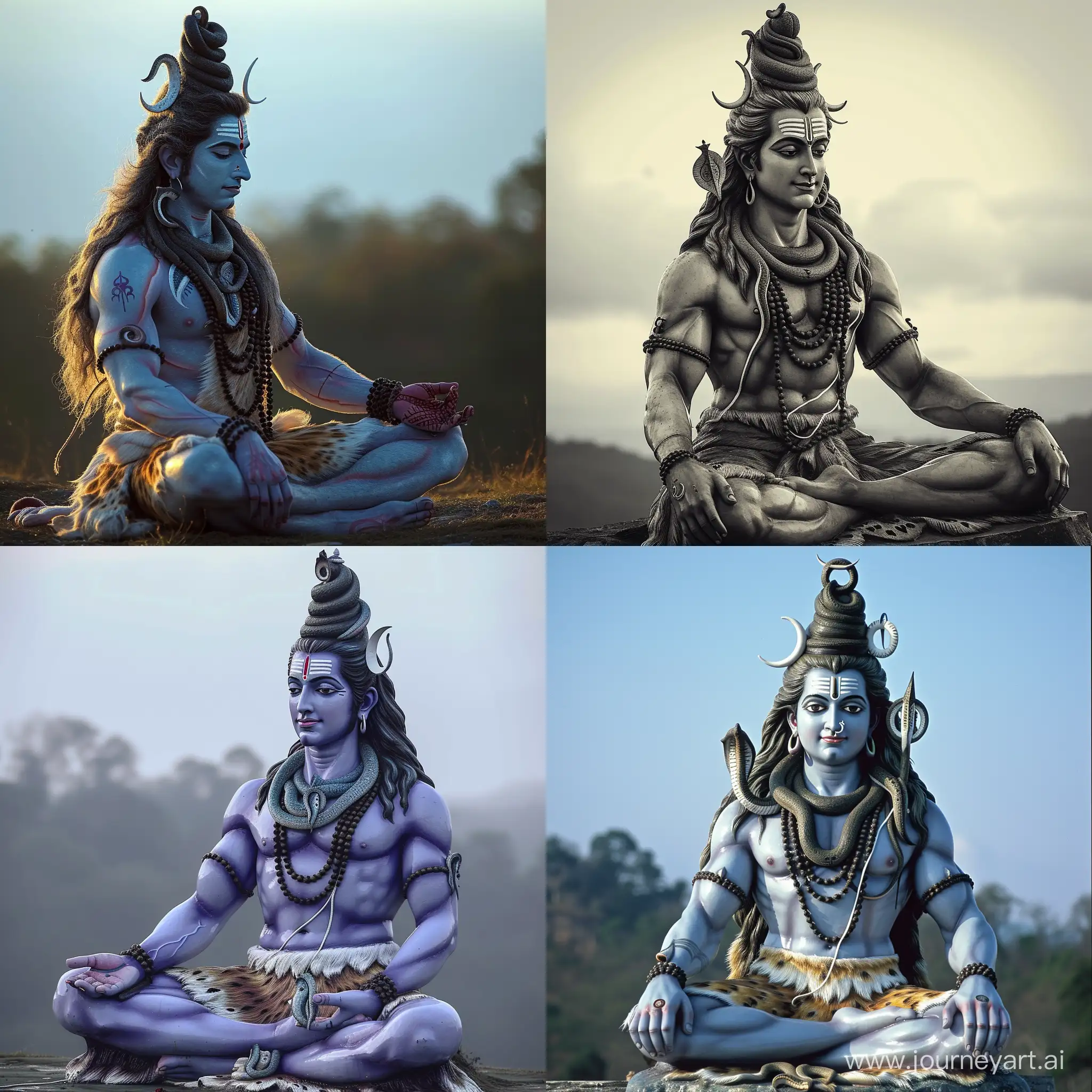Vibrant-Depiction-of-Hindu-God-Shiva