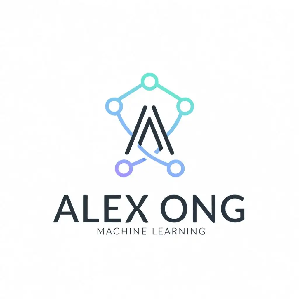 a logo design,with the text "Alex Ong", main symbol:AI, machine learning,Minimalistic,be used in Beauty Spa industry,clear background