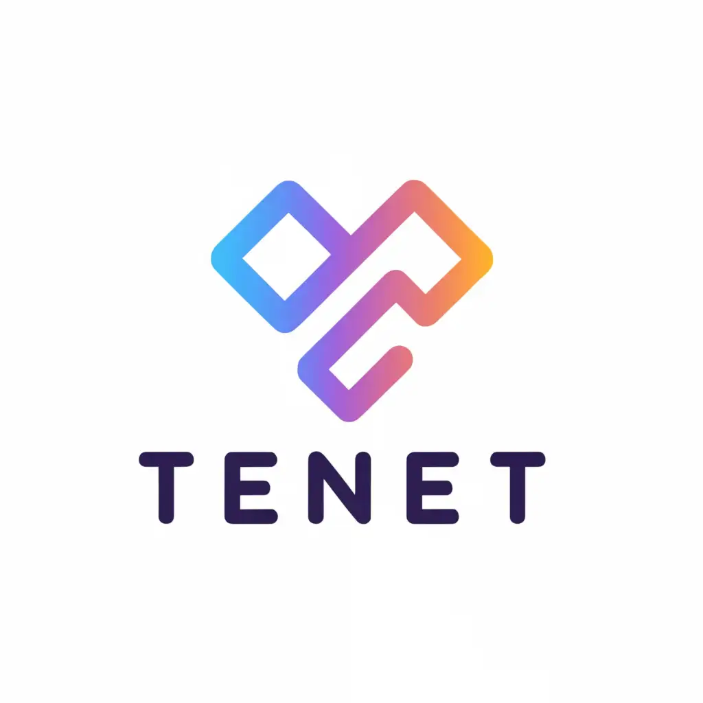 a logo design,with the text 'tenet', main symbol:creative, professional, elegant, attractive, clear coloring, strong base, gives security, complex, be used in Technology industry, clear background