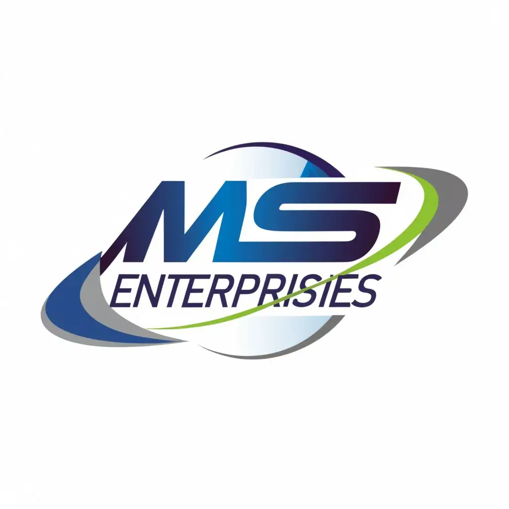 logo, General Trading Electric, with the text "MS Enterprises", typography