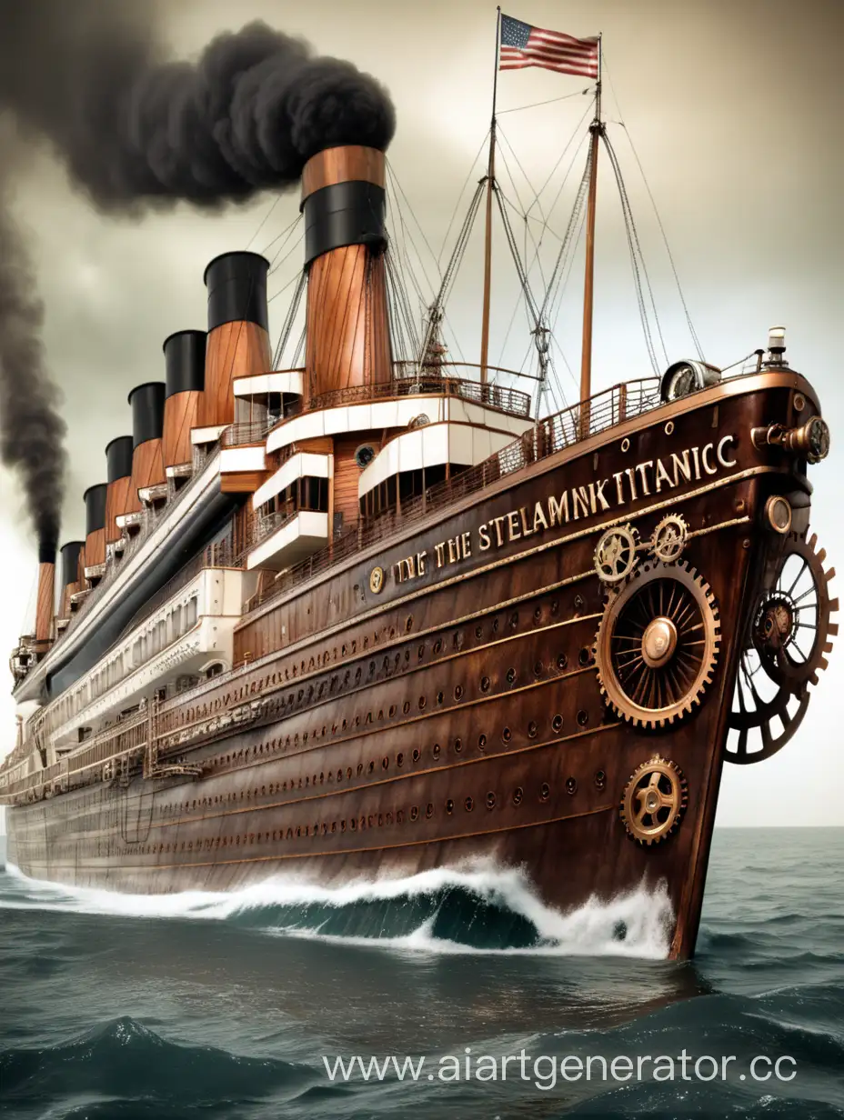Steampunk-Titanic-Adventure-Majestic-Airship-Voyage-in-Industrial-Elegance