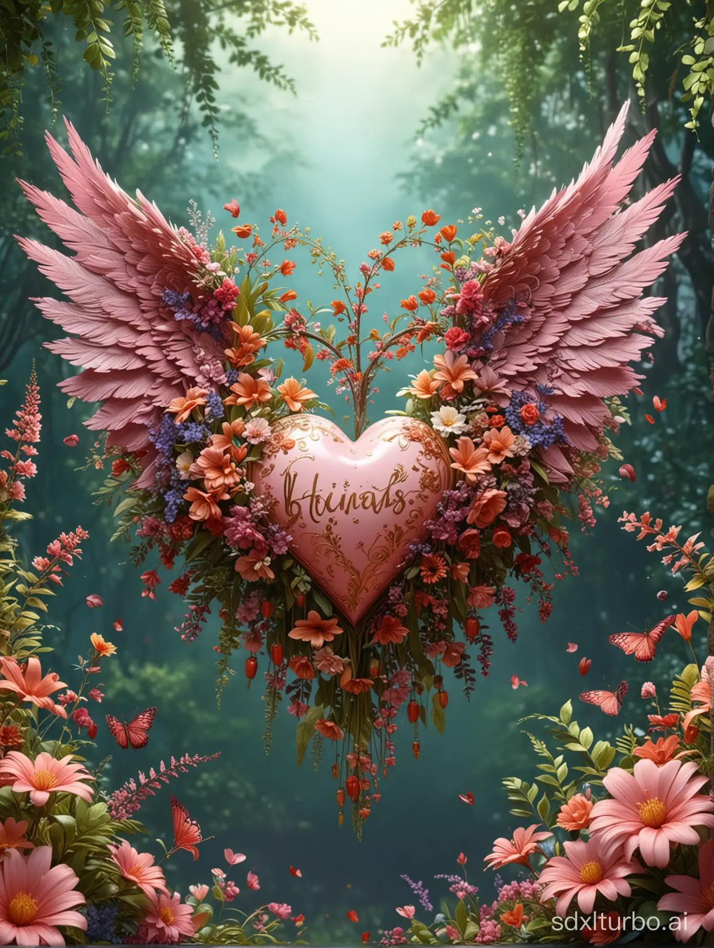 Enchanting-HeartShaped-Wings-Amidst-Nature-Helis-and-Yanis-Blossom