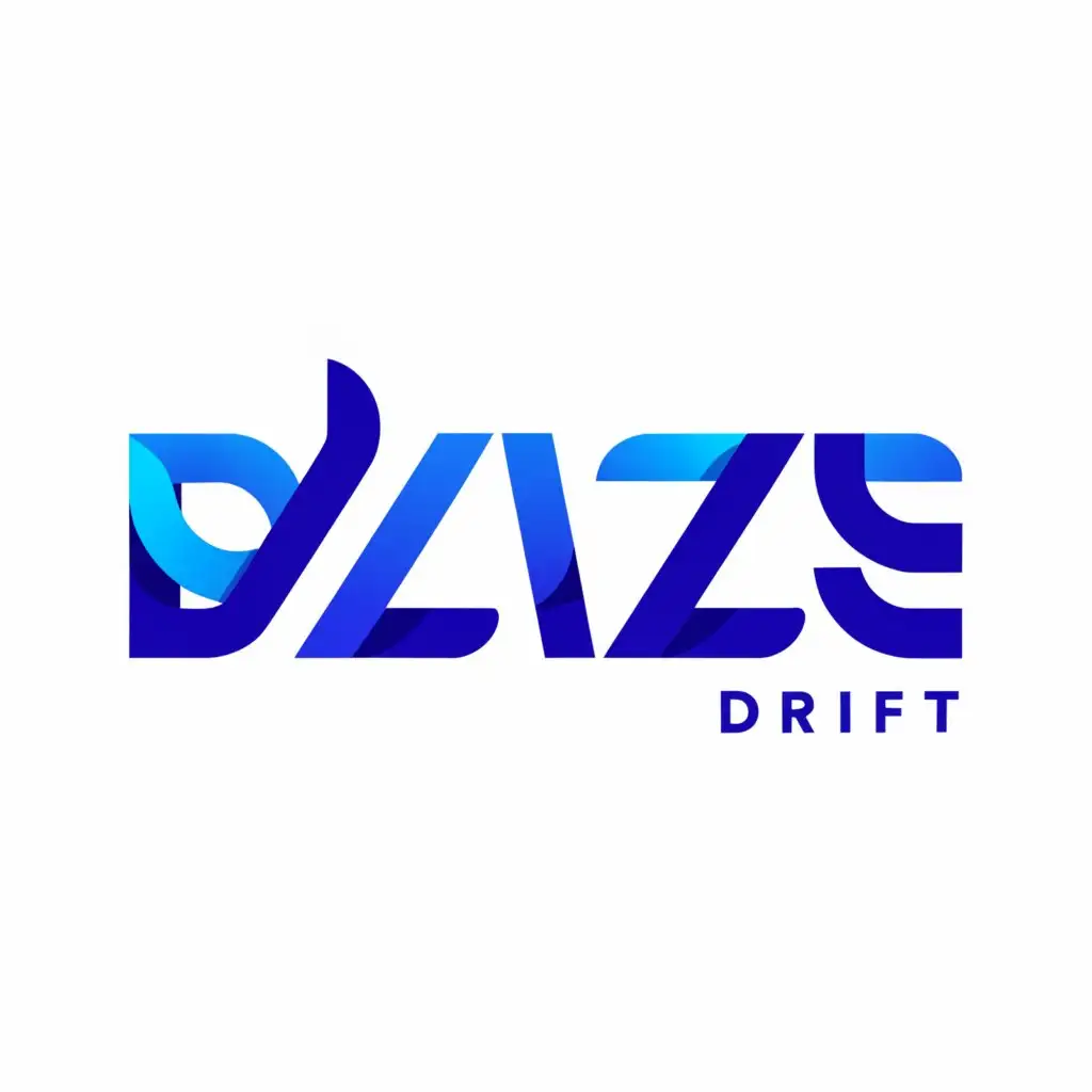 LOGO-Design-For-Daze-Drift-Bold-Text-with-Abstract-Daze-Symbol-on-Clear-Background