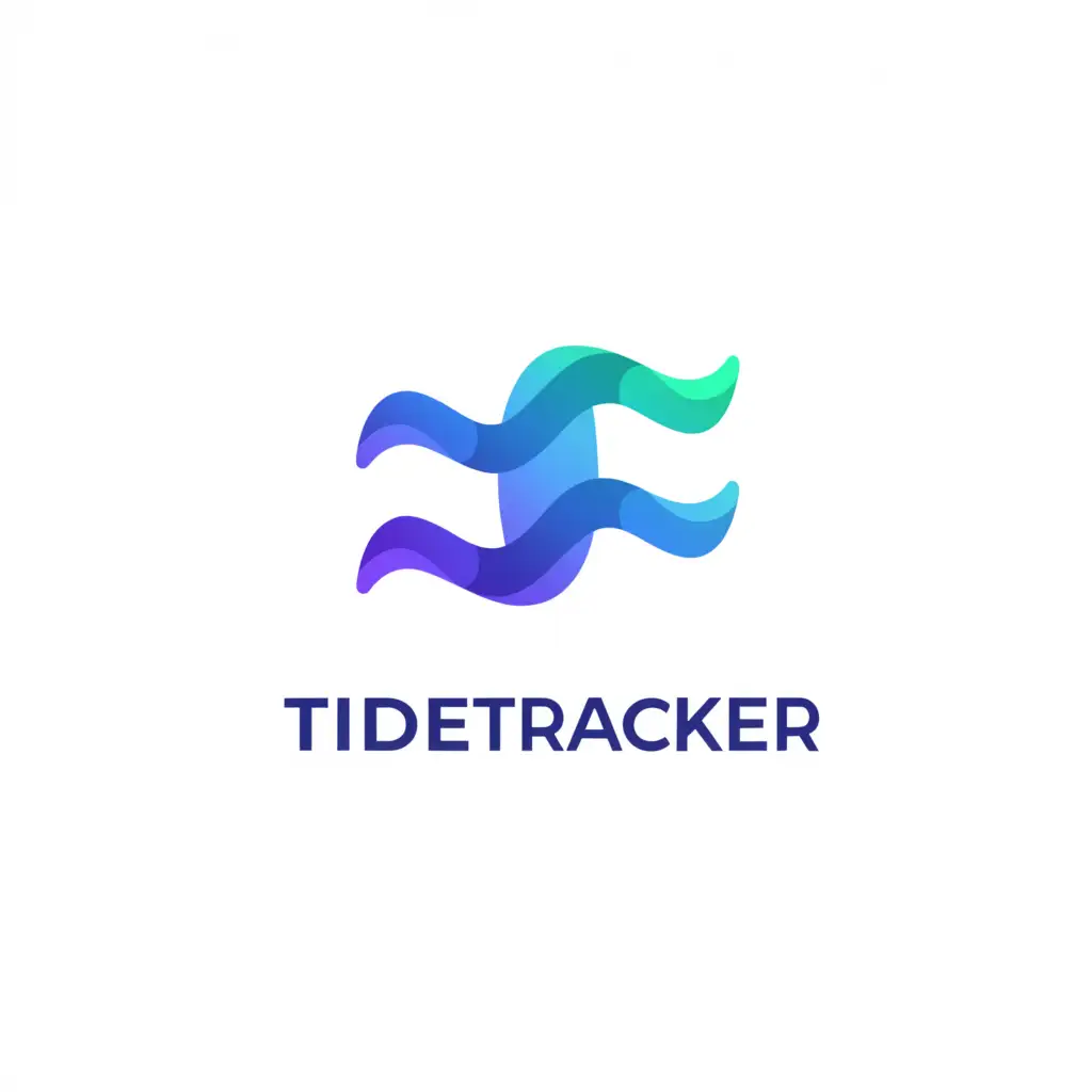 a logo design,with the text "TideTracker", main symbol:Tide,Moderate,be used in Internet industry,clear background