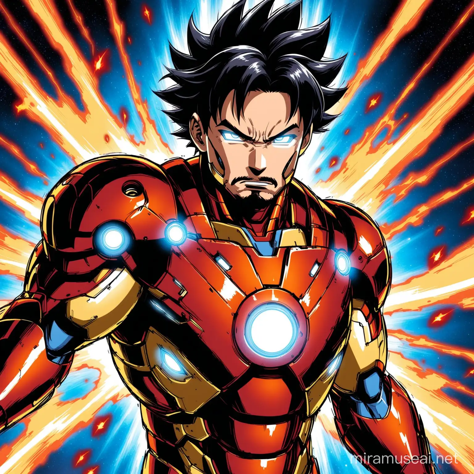 Iron Man Masters Ultra Instinct Inspired by Goku