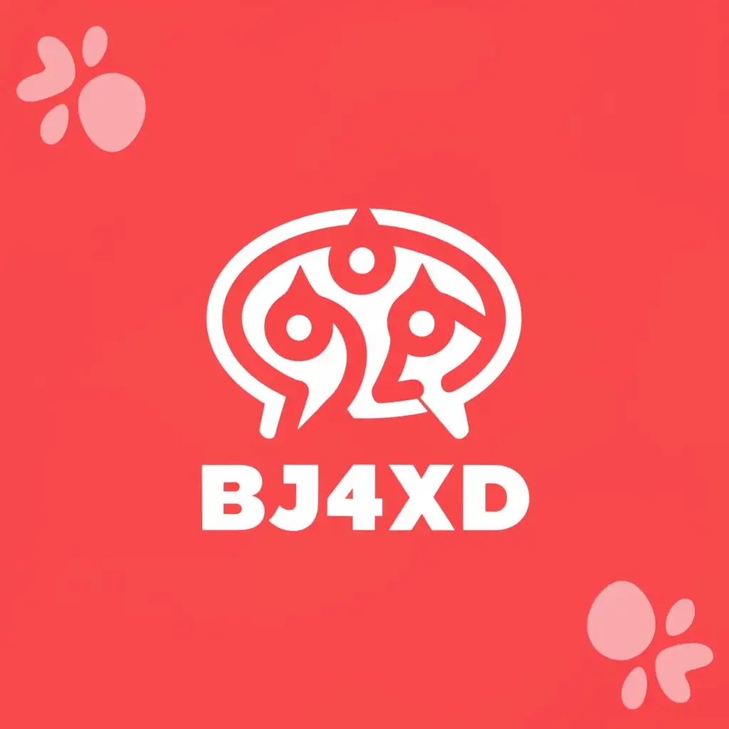 a logo design,with the text "bj4xd", main symbol:chatrooms,Moderate,be used in Animals Pets industry,clear background