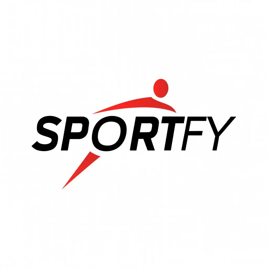 a logo design,with the text "Sportify", main symbol:Unleash Your Inner Athlete!,Minimalistic,be used in Sports Fitness industry,clear background