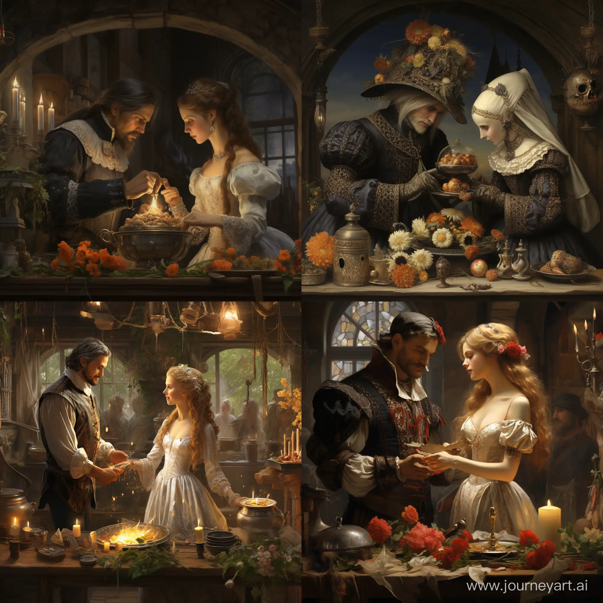 Enchanting-Union-Witch-and-Alchemist-Wedding-Ceremony