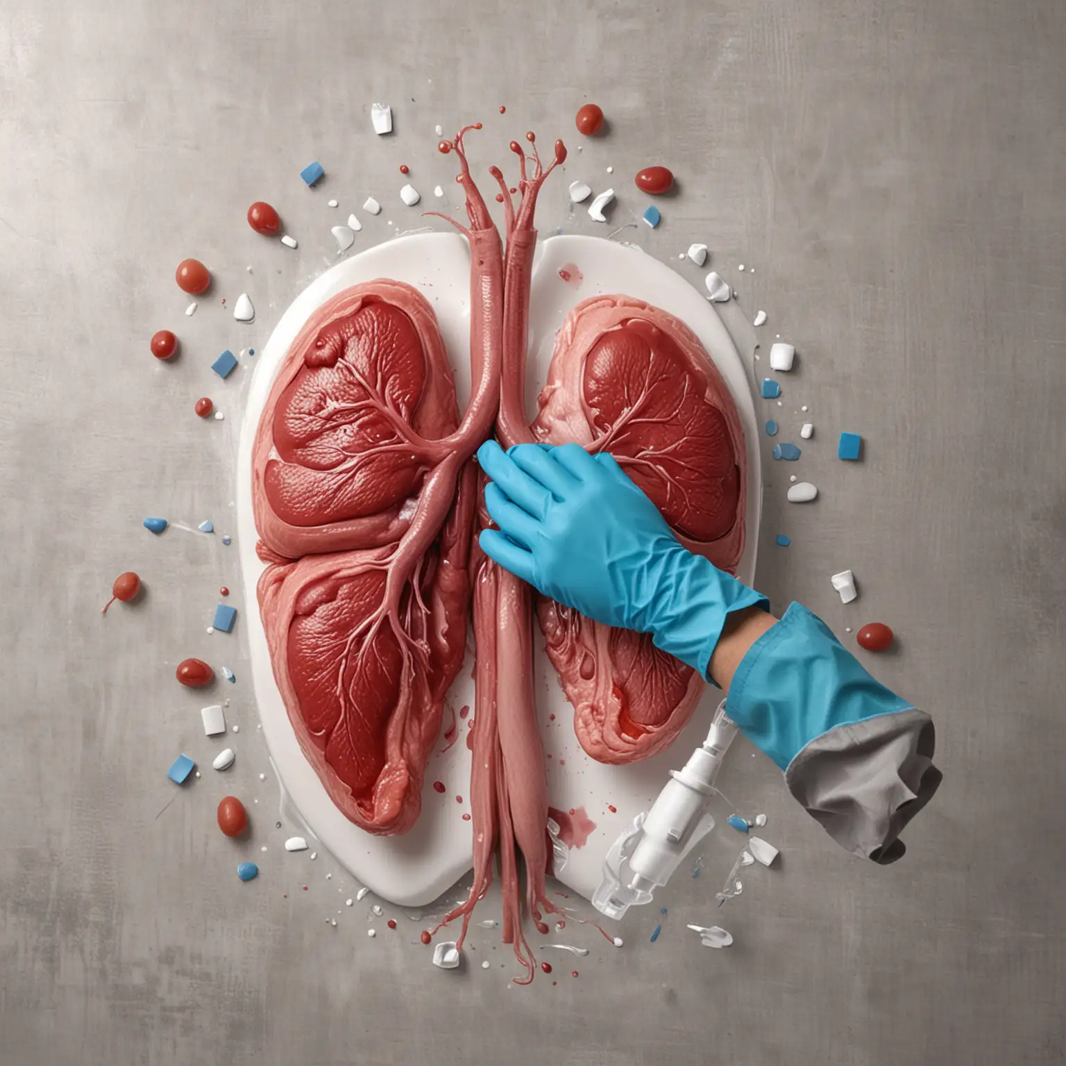 Kidneys Being Cleansed from the Body