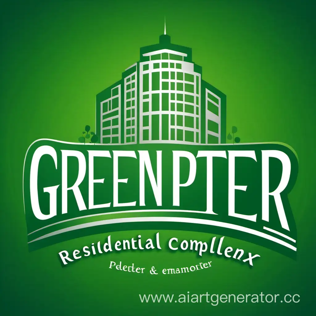 логотип жилого комплекса зелёный питер