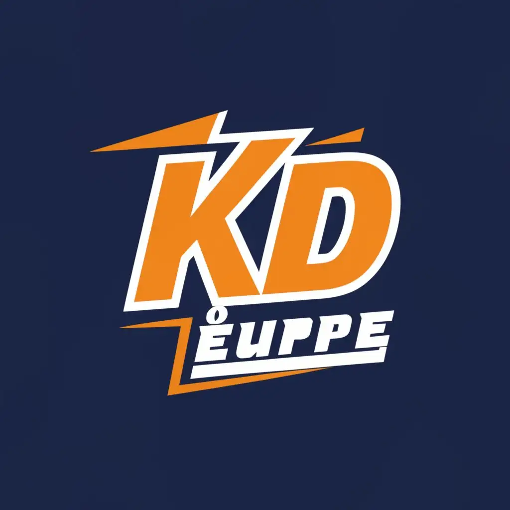 logo, TOURS, with the text "KD EQUIPE", typography