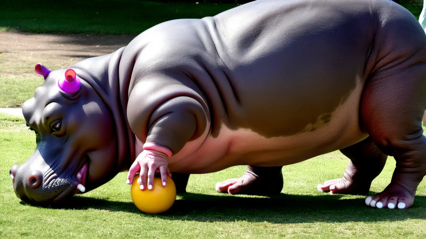 Energetic Twerking Hippo Excites Hunger Sensations