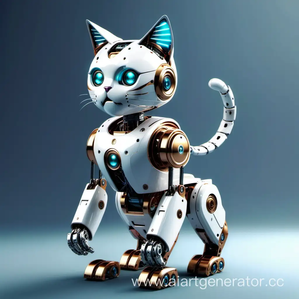 Futuristic-Cat-Robot-in-Urban-Environment
